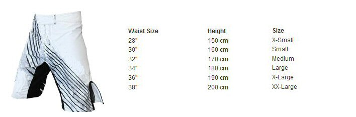 Karate Gi Size Chart Uk